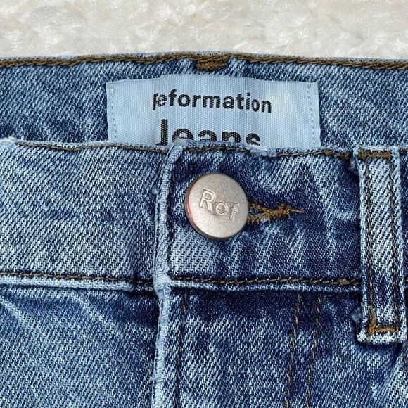 Reformation High Rise Skinny Crop Jean Syracuse Wash - Picture 7 of 13